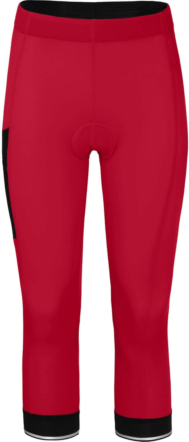 Bergson Sundra Comfort Capri | Damen 3/4 Radhose (mit Sitzpolster) - bielastisch, Perfekter Sitz, ru