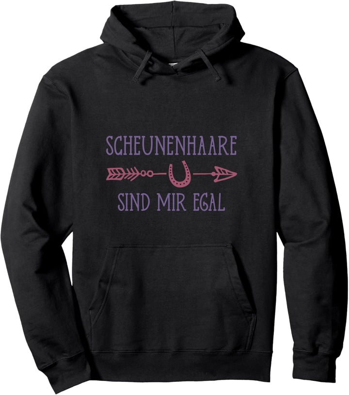 Scheunenhaare sind mir egal Stall Pferd Reiten Pferde Reiter Pullover Hoodie