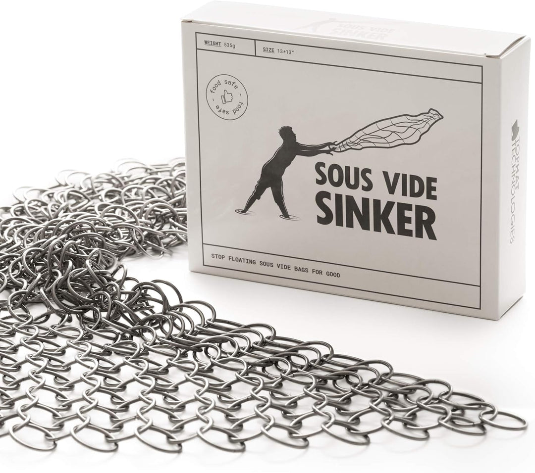 Sous Vide Sinker Gewicht (0,5 kg) Edelstahl Sous Vide Gewichte zur Verhinderung von unterkochten Leb
