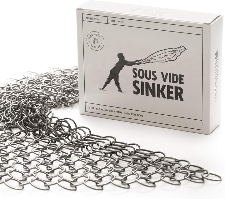 Sous Vide Sinker Gewicht (0,5 kg) Edelstahl Sous Vide Gewichte zur Verhinderung von unterkochten Leb