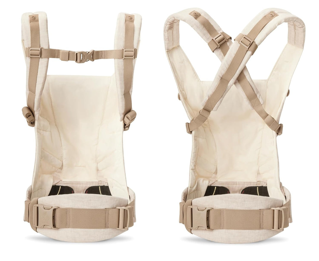 Ergobaby Adapt Leinen Babytrage für Neugeborene ab Geburt, 3-Positionen Ergonomische Babybauchtrage