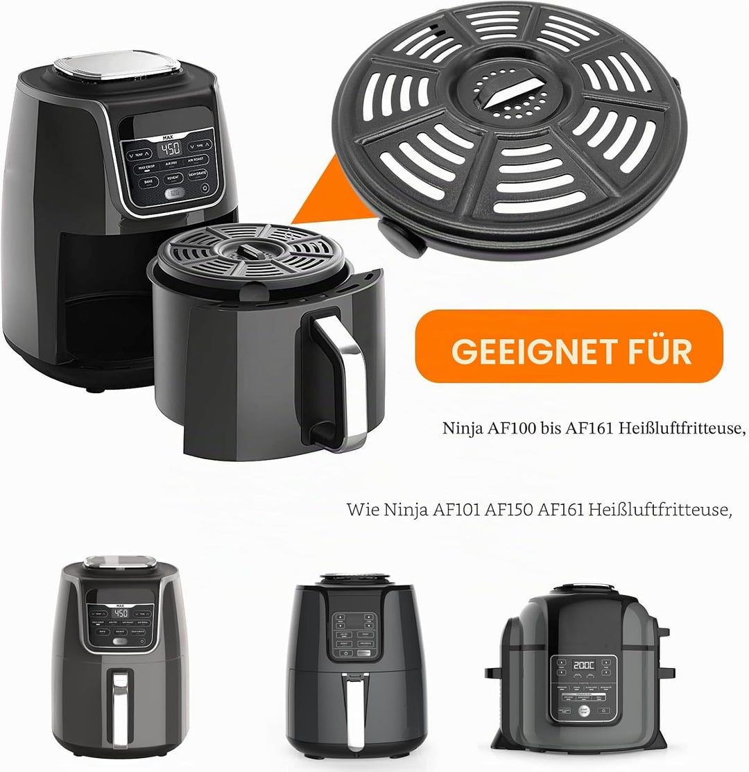 Air Fryer Crisper Platte für Ninja AF100-AF150 und Druck, Luftfritteuse Grillpfanne für Ninja FD302