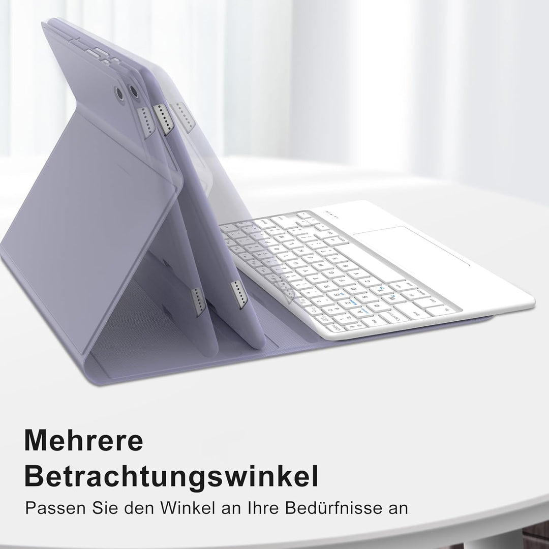 IVEOPPE Tastatur Hülle für Samsung Galaxy Tab А9 Plus 11 Zoll Con Touchpad, [QWERTZ Deutsches], Blue