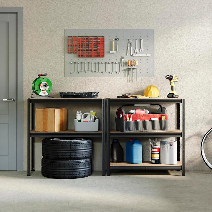 Home Discount Küchenregal, 5 Etagen, 875 kg, Schwarz, Schwarz