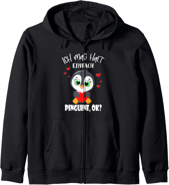 Ich Mag Halt Einfach Pinguine Lustige Pinguin Kapuzenjacke