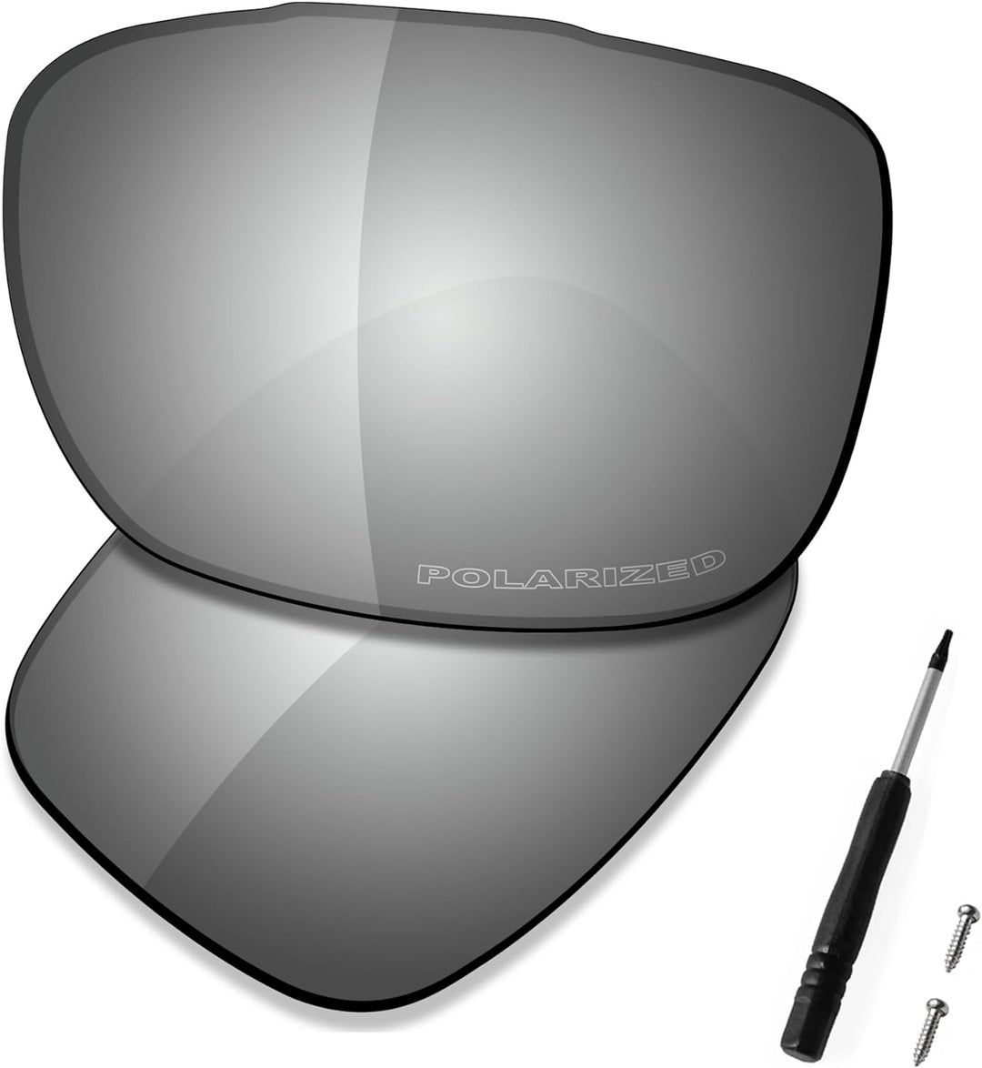 Saucer Premium Ersatzgläser für Oakley TwoFace OO9189 Sonnenbrillen High Definition - Chrome Metal P