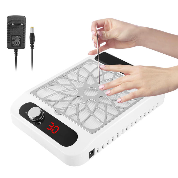 Nagelstaubsauger 80W mit Filter, Nagelsauger professionell leise