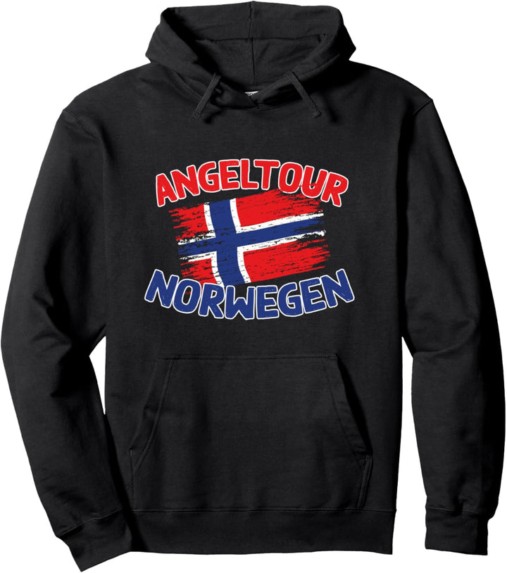 Original NORWEGEN 2020 - Angel Tour mit Flagge Pullover Hoodie