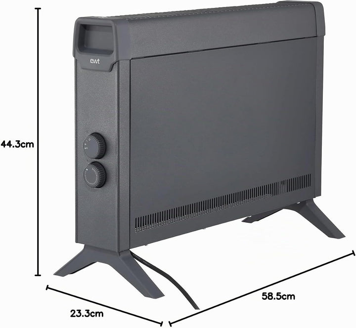 EWT 100204 Konvektor-Heizung Clima ML Turbo Öko-Radiator, schwarz