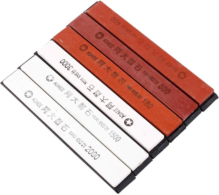 Hilitand Schärfsteine, 6pcs Schleifstein Schleifstein Set Schleifstein Polierspitzer Schleifstein 18