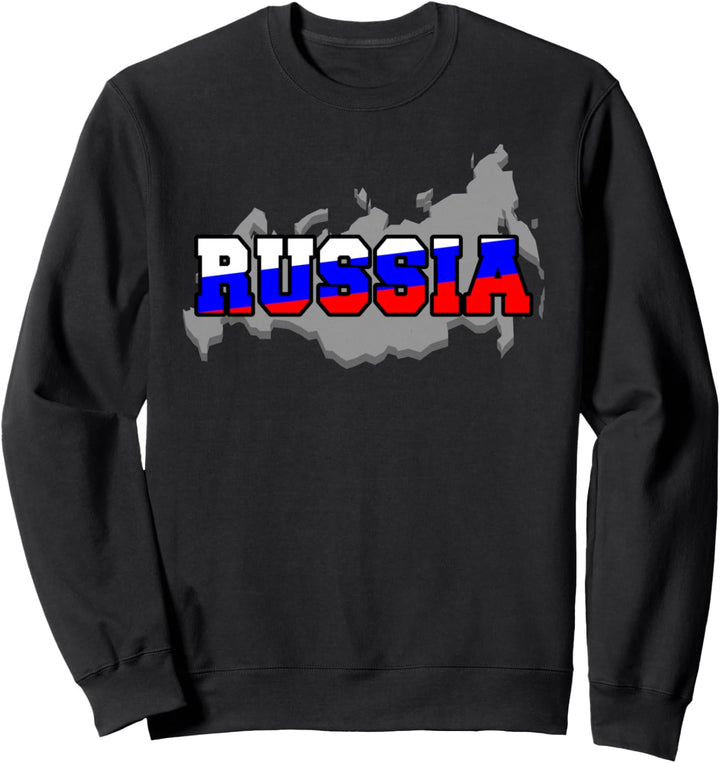 Russia Russland russische Landkarte Russen Sweatshirt