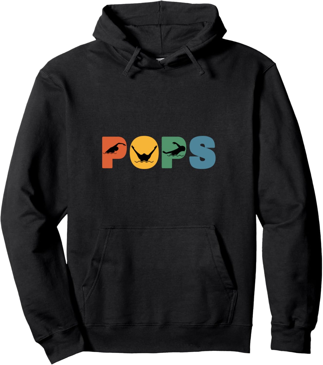 Retro Schwimmen Opa, Geschenke für Vater im Ruhestand Pullover Hoodie
