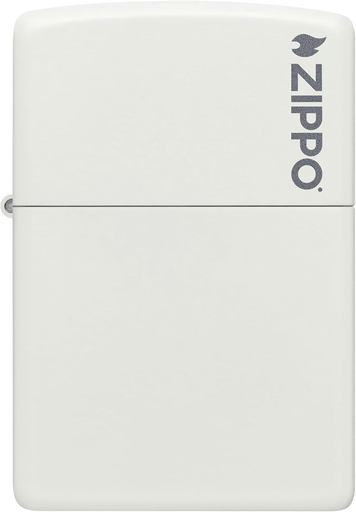 Zippo Feuerzeug 60001270 Log Benzinfeuerzeug, Messing, White Matte 1 - Pack, 1 - Pack