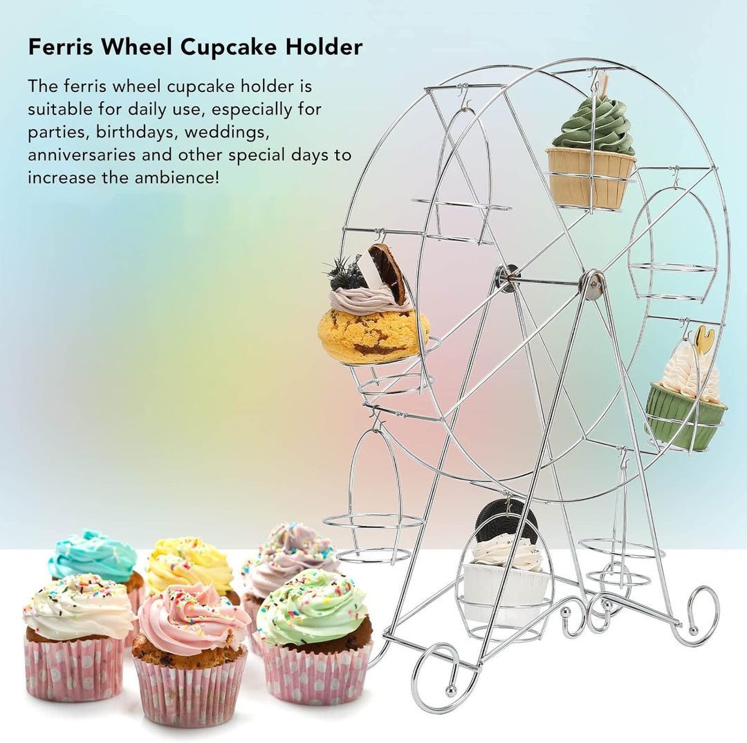 Cupcake-Riesenradständer, Drehbarer Cupcake-Halter Für 8 Cupcakes Für Geburtstagsfeier