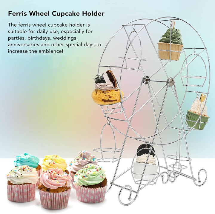 Cupcake-Riesenradständer, Drehbarer Cupcake-Halter Für 8 Cupcakes Für Geburtstagsfeier