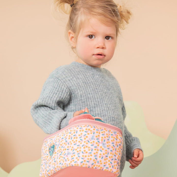 Lilliputiens – Kulturbeutel für Kinder Jeanne, die Katze – Kompakt & lustig – Reiseaccessoire – Rosa