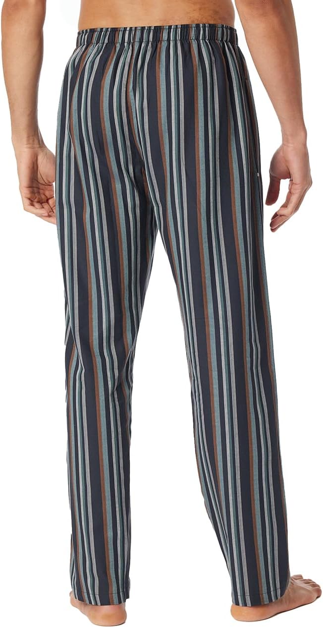 Schiesser Herren Lange Schlafhose-Webhose Organic Cotton-Mix + Relax Pyjamaunterteil 48 Multicolor 3