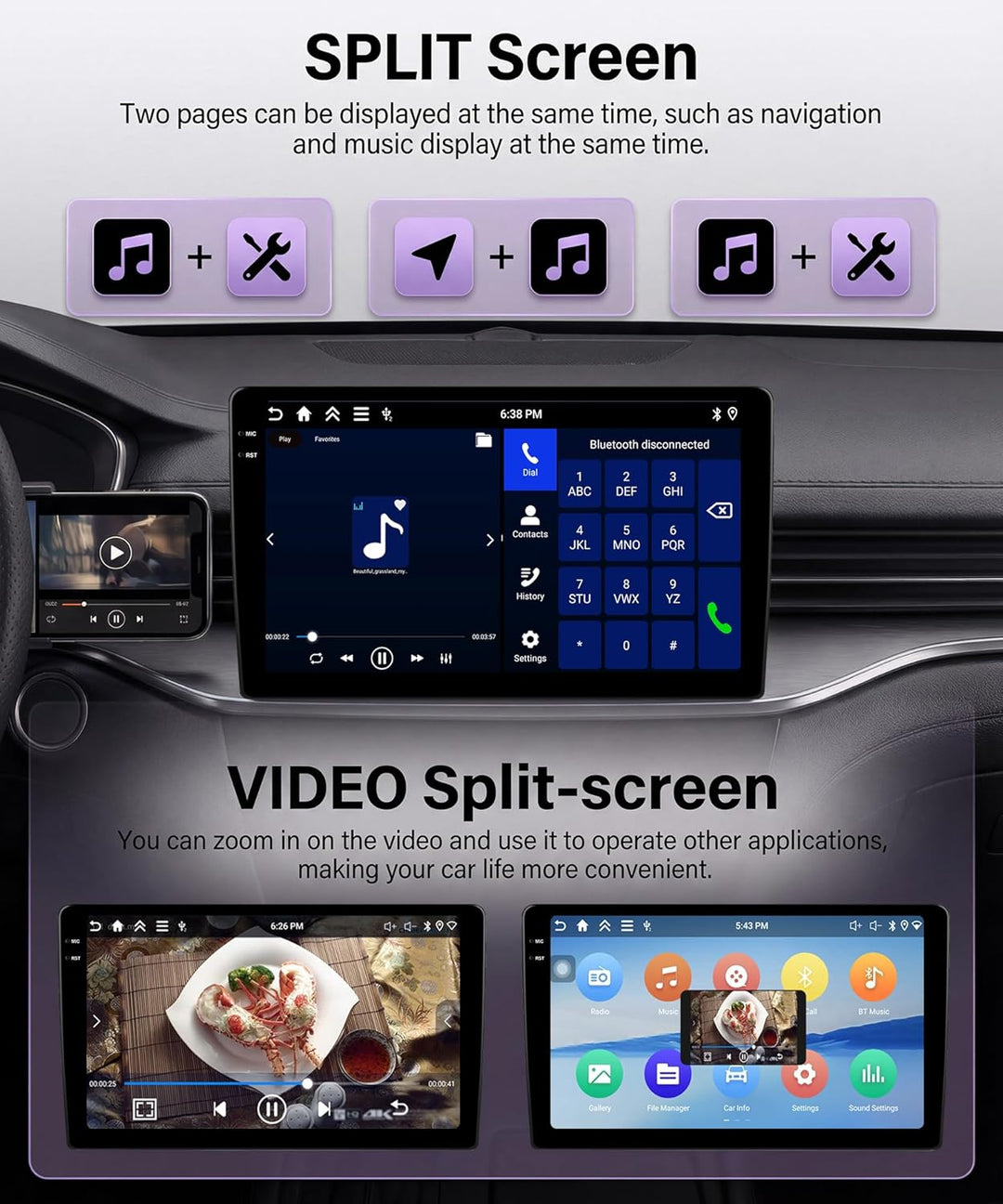 Rimoody 4G+64G Android Autoradio für Renault Trafic 2001-2010/Opel Vivaro 2006-2010/Nissan Primastar