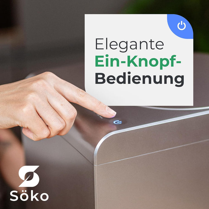 Elektrischer Komposter Söko [2X Aktivkohle-Filter] Elektro-Schnellkomposter - Revolutionäre Kompost-