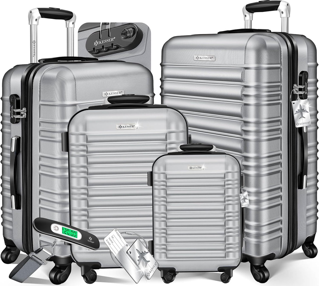 KESSER® 4tlg. Hartschalenkofferset Hard Shell Basic Hartschalenkoffer Trolley Koffer Reisekoffer Rei