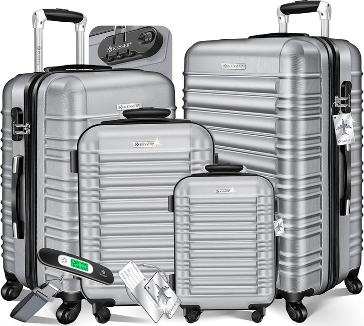 KESSER® 4tlg. Hartschalenkofferset Hard Shell Basic Hartschalenkoffer Trolley Koffer Reisekoffer Rei