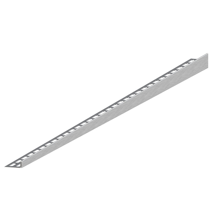 Aquabad Edelstahl Gefälleprofil Clive für begehbare Dusche 160cm, linksversion, Kantenhöhe 10mm 160c