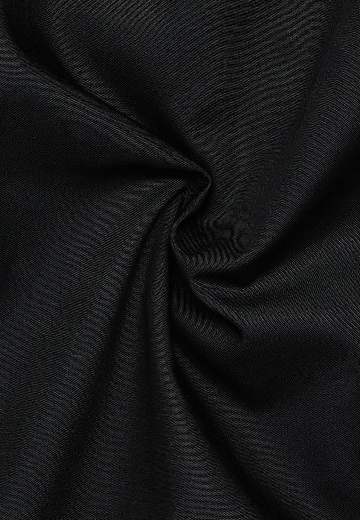ETERNA Langarm Hemd COMFORT FIT Pinpoint unifarben mit Classic Kent Kragen 39 Schwarz (39), 39 Schwa