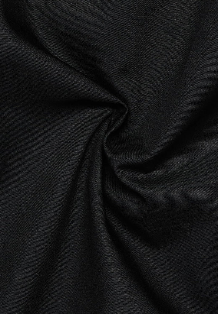 ETERNA Langarm Hemd COMFORT FIT Pinpoint unifarben mit Classic Kent Kragen 49 Schwarz (39), 49 Schwa
