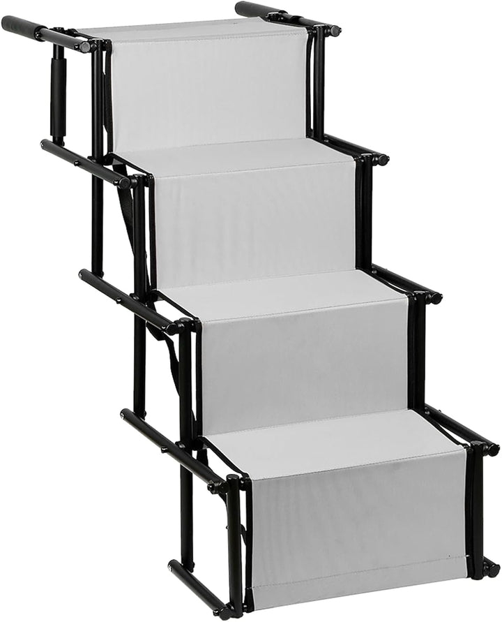 Homewell Hunderampe Auto Klappbar - Bis 70 kg Belastbar - Leicht zu Lagern - Treppe für Hunde mit Ve