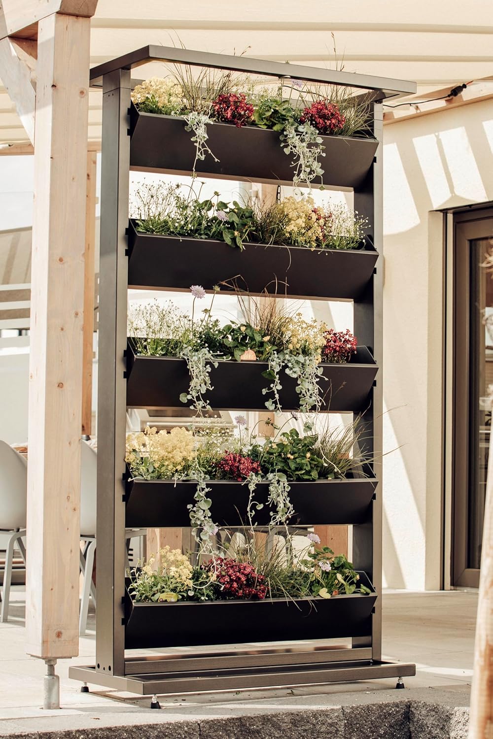 hiyard Bloomer Pflanzenregal | Vertical Garden | Pflanzsystem für Innen &amp; Aussen aus pulverbeschicht