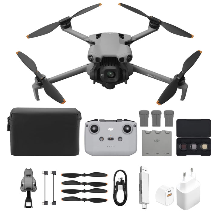 DJI Mini 5 Pro Fly More Combo mit DJI RC-N3, 4K Drohne mit Kamera, 1-Zoll CMOS, Omnidirektionaler Hi