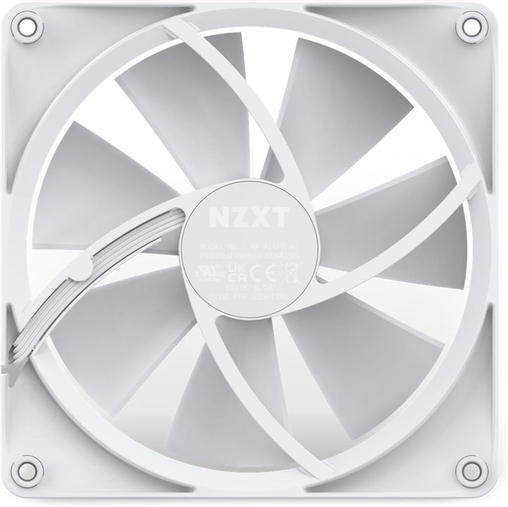 Nzxt F140 RGB Fans - RF-R14SF-W1 - Erweiterte Anpassung der RGB-Beleuchtung – Flüsterleise Kühlung –