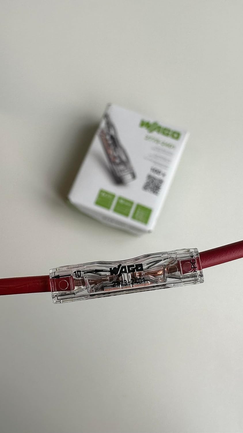WAGO® Durchgangsverbinder zum Stecken; für ein- und mehrdrähtige Leiter; max. 4 mm²; 2 Leiter (100 S
