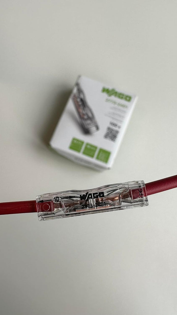 WAGO® Durchgangsverbinder zum Stecken; für ein- und mehrdrähtige Leiter; max. 4 mm²; 2 Leiter (100 S