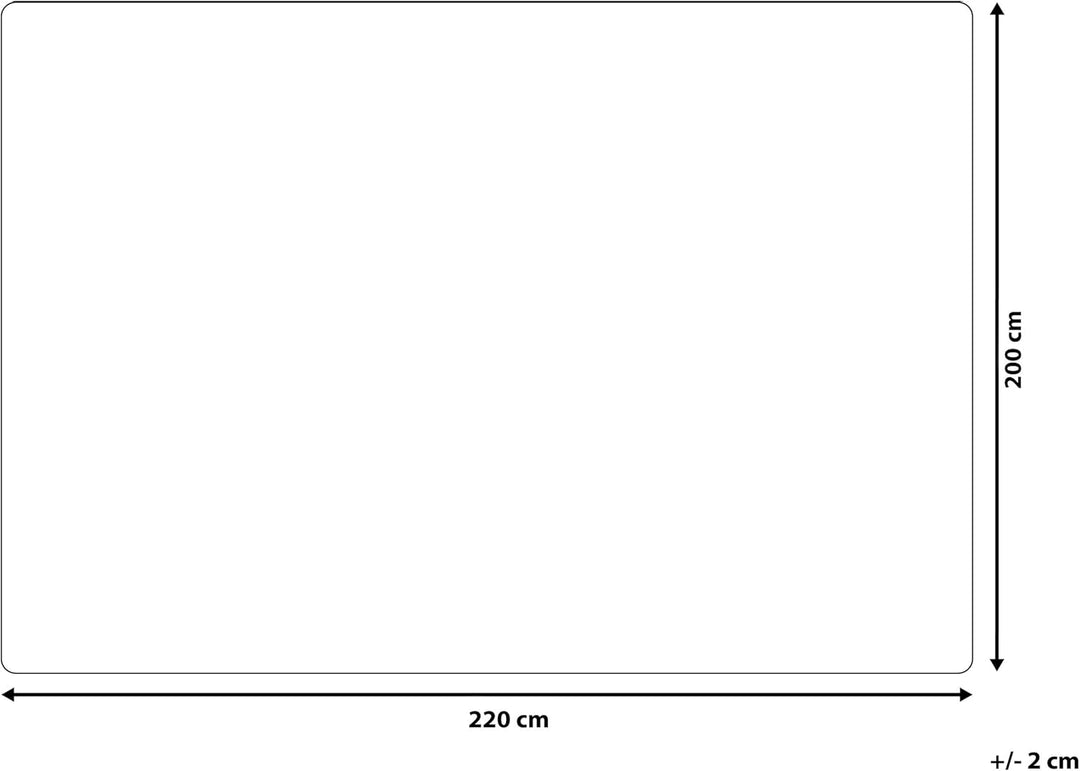 Dekorative Tagesdecke weiss 200 x 220 cm Kandilli
