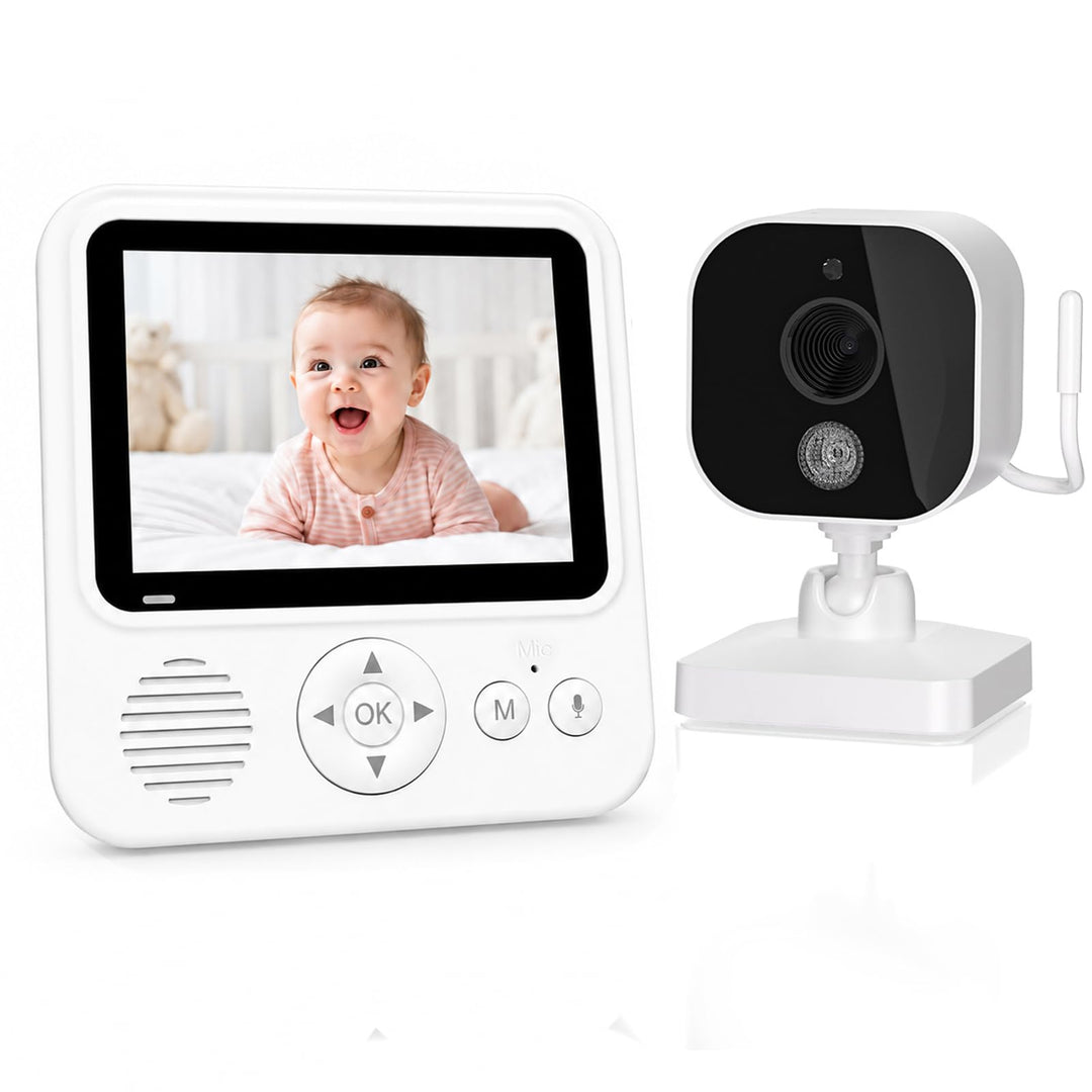 OBVHNUA Babyphone mit Kamera 720P IPS Video Babyphone ohne WLAN mit 2000mAh Akku Digitale Zoomfunkti