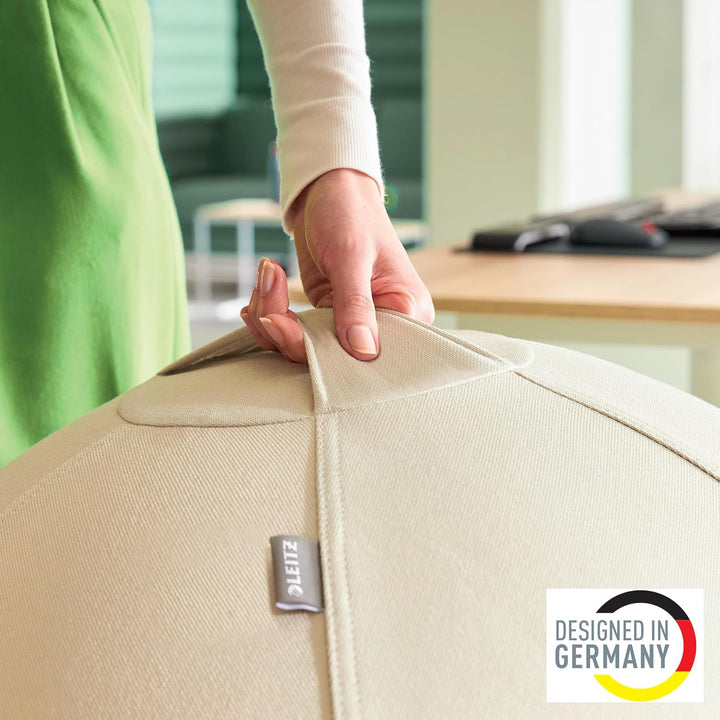 Leitz Ergo Active Sitzball mit Anti-Wegroll-Funktion, Ergonomische Alternative zum Bürostuhl, Gymnas