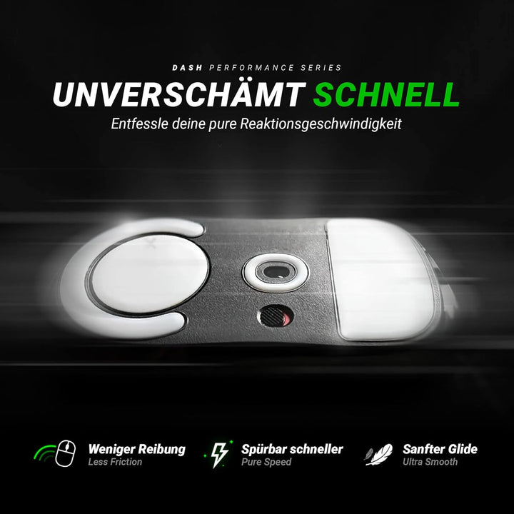 SensoryBoost DPS Glides (2er Set) kompatibel mit Logitech G PRO X Superlight 2 DEX - Ultra Schnell,