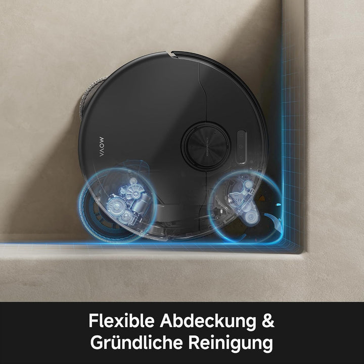 MOVA P70 Pro Ultra Saugroboter 30.000Pa Saugkraft Schwarz | 260 U/min Wischmoppmotor mit 12N Anpress