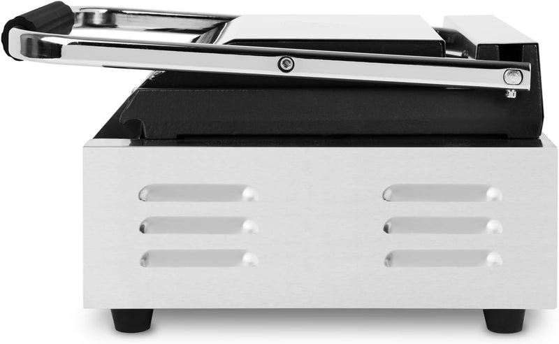 VERTES Kontaktgrill, Gusseisen Grillplatte flach, 1800 Watt Gastronomie Multigrill für Fladenbrot, F