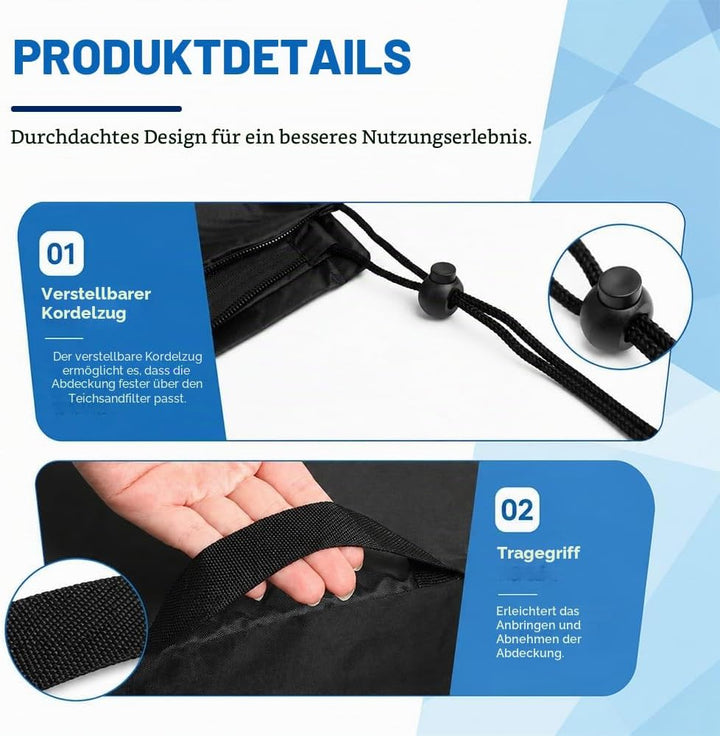 Poolpumpe Abdeckung, wasserdichte Sandfilteranlage Abdeckung für INTEX Krystal Clear Poolpumpes, Pum