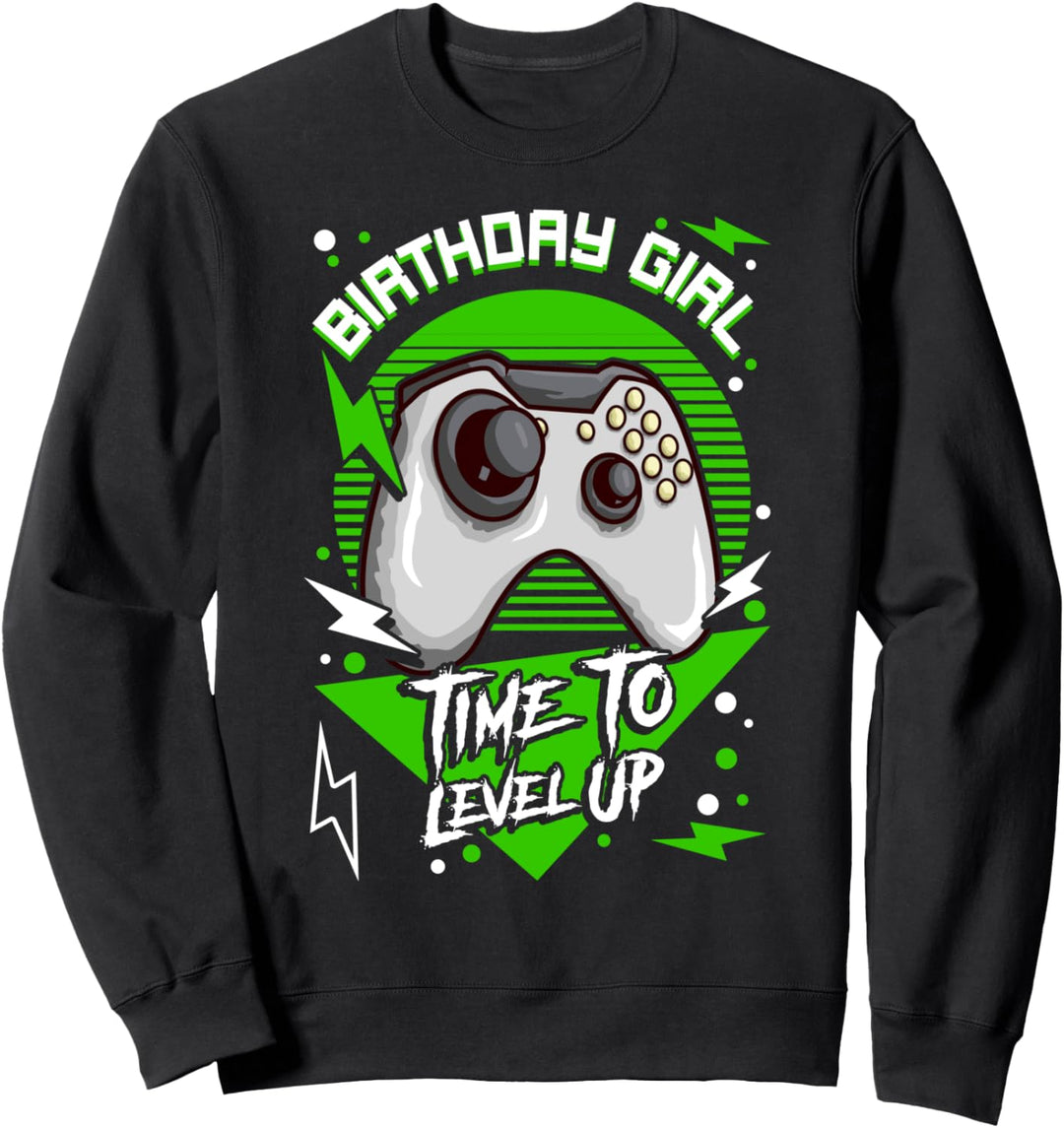 Geburtstagskind Mädchen I Zeit Zum Geburtstag Leveln Sweatshirt