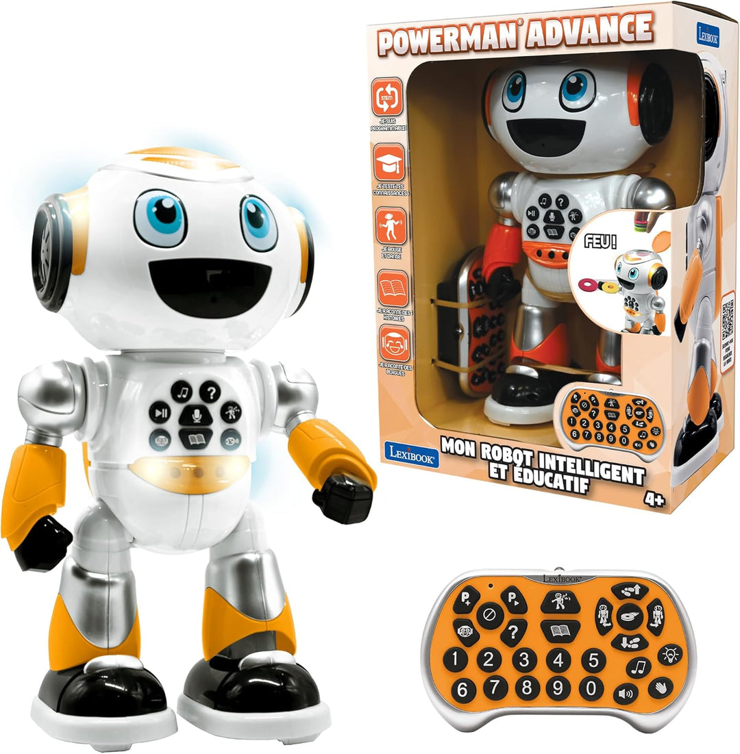 Lexibook, Powerman Advance - Französische Ausgabe - Ferngesteuerter Roboter, Interaktives Lernspielz