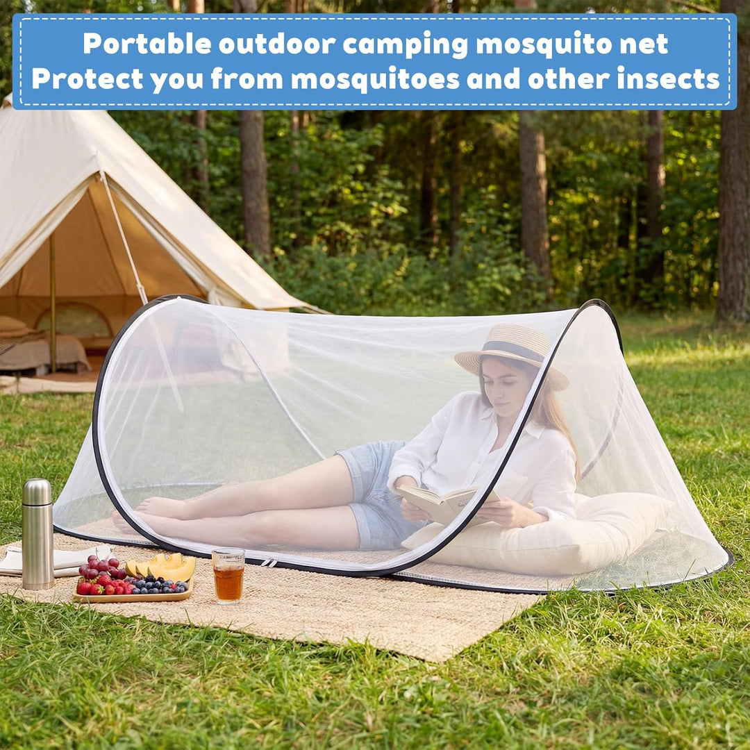 Moskitonetz, 200 x 80 x 56 cm Moskitonetz Reise, Faltbares Pop Up Moskitonetz Bett, Mückennetz Reise
