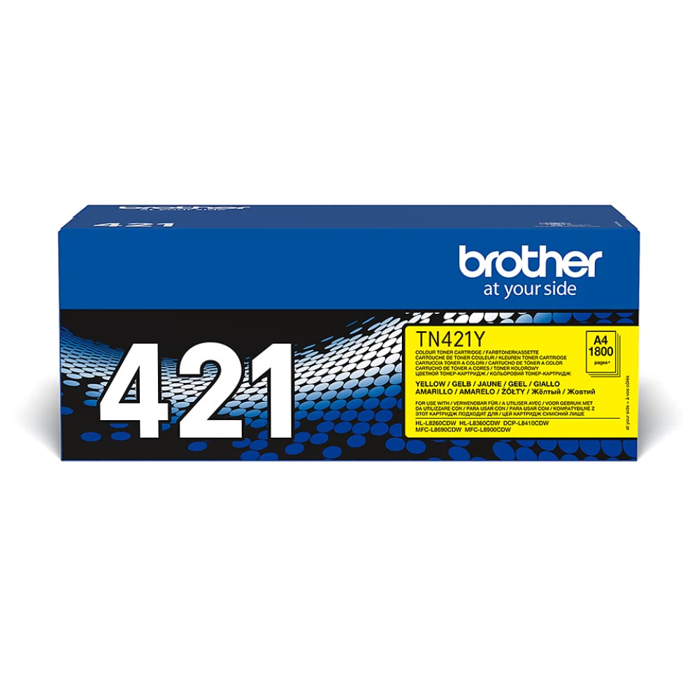 Brother TN421Y Original Toner, Gelb, Standard, Gelb