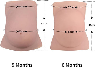 EQAIWUJIE Künstlicher Schwangerschaftsbauch aus Silikon, für Film und Fernseher, Requisiten für Cosp