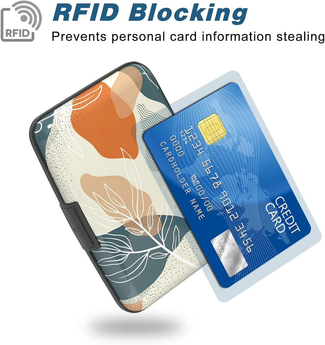 Kreditkartenetui, Mini-Aluminium-Kartenetui, RFID-blockierend, schmal, Metall, Hartschalenetui für D