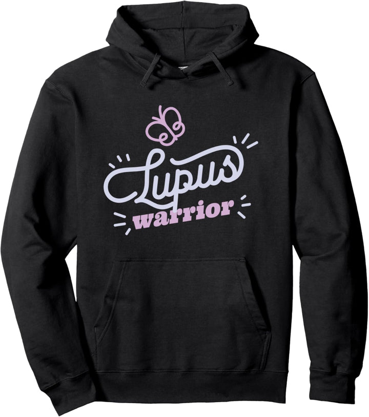 Lilafarbenes Band mit Schmetterlings-Bewusstseins-SLE Meme Pullover Hoodie