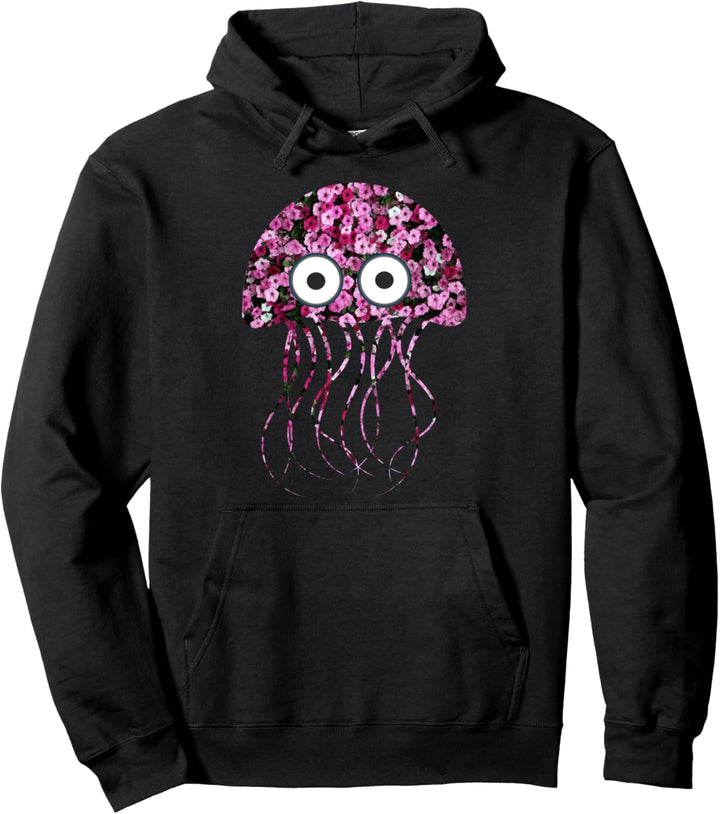 Quallen Blumen Seegelees stieg Blumenmädchenfrauen Pullover Hoodie