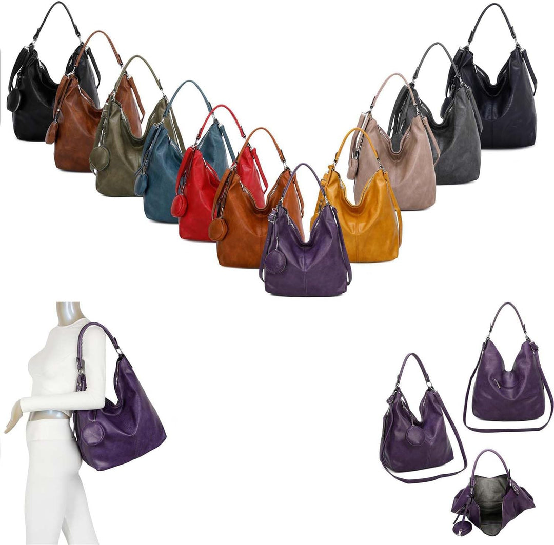 OBC Damen Tasche Shopper Hobo-Bag Henkeltasche Schultertasche Umhängetasche Handtasche Crossover Cro